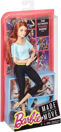 Кукла Барби Рыжая серии Двигайся как Я Barbie Made to Move Doll изображение 5