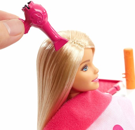 Игровой набор Барби Салон красоты Barbie Salon & Doll, Blonde FJB36 изображение 3