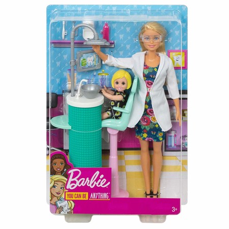 Игровой набор кукла Барби Стоматолог блондинка Barbie Dentist Doll & Playset FXP16 изображение 4