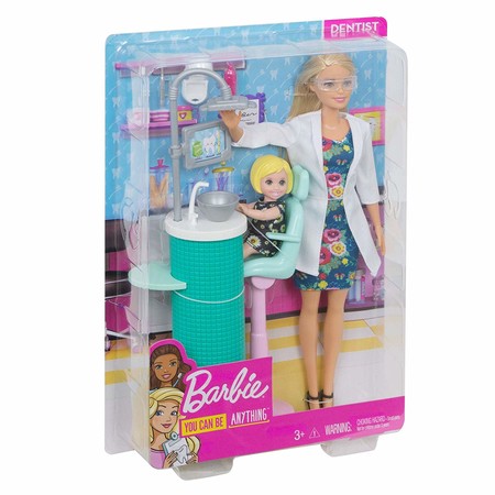 Игровой набор кукла Барби Стоматолог блондинка Barbie Dentist Doll & Playset FXP16 изображение 5
