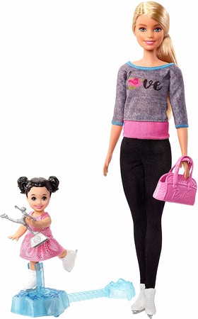 Игровой набор Барби Тренер по фигурному катанию Barbie Ice Skating Coach Doll FXP38