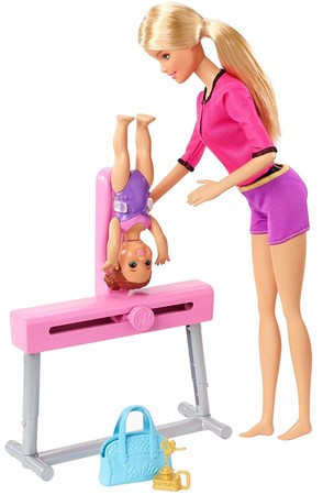 Игровой набор Барби Тренер по гимнастике Barbie Gymnastics Coach Doll  FXP39 фото 1