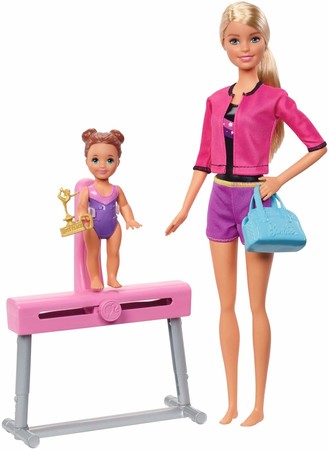 Игровой набор Барби Тренер по гимнастике Barbie Gymnastics Coach Doll  FXP39