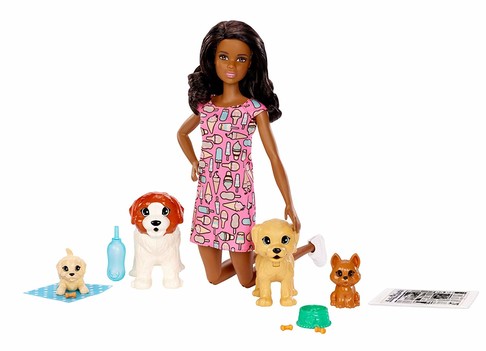 Игровой набор кукла Барби Уход за щенками брюнетка Barbie Doggy Daycare, Brunette FXH09 фото 11