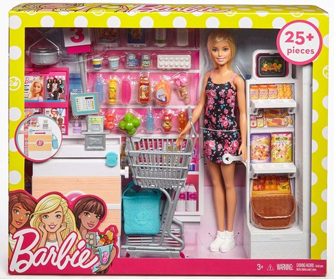 Игровой набор Барби в Супермаркете, блондинка Barbie Supermarket Set, Blonde FRP01 изображение 6