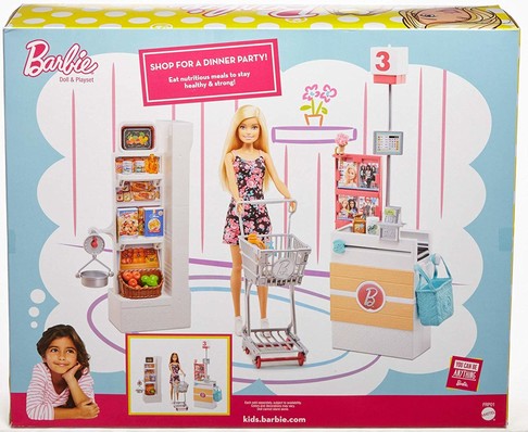 Игровой набор Барби в Супермаркете, блондинка Barbie Supermarket Set, Blonde FRP01 изображение 7