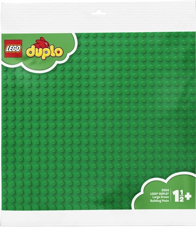 Конструктор Лего Большая зеленая строительная пластина фото 