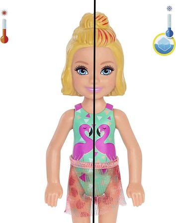 Игровой набор Барби Челси Цветное перевоплощение Barbie Chelsea Color Reveal Doll with 6 Surprises изображение 3
