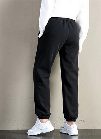 Спортивні теплі штани чорні розмір M зображення 3
