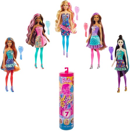 Игровой набор Барби Цветное перевоплощение Barbie Color Reveal Doll with 7 Surprises изображение 