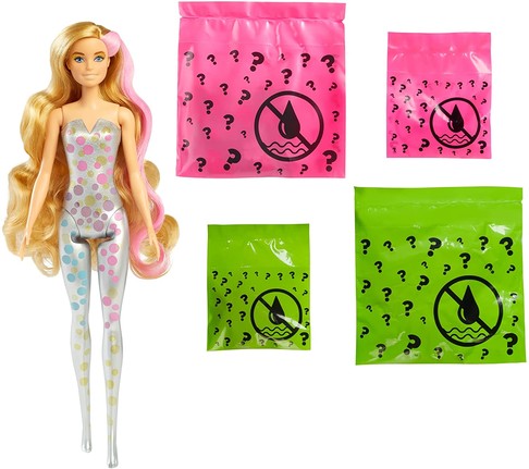 Игровой набор Барби Цветное перевоплощение Barbie Color Reveal Doll with 7 Surprises изображение 4