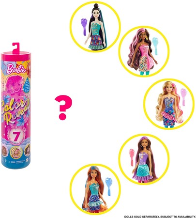 Игровой набор Барби Цветное перевоплощение Barbie Color Reveal Doll with 7 Surprises изображение 5