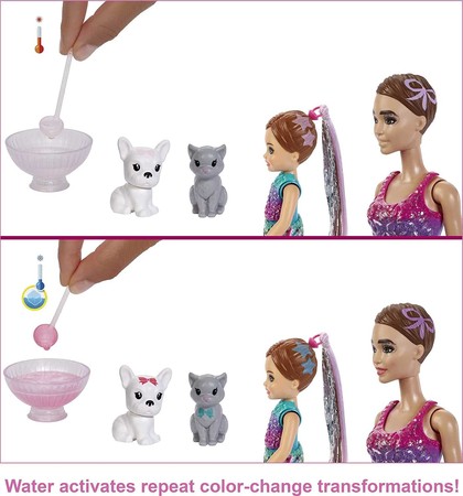 Игровой набор Барби Цветное преображение Barbie Color Reveal Surprise Party Set изображение 2