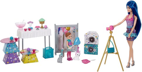 Игровой набор Барби Цветное преображение Barbie Color Reveal Surprise Party Set изображение 4