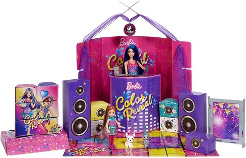 Игровой набор Барби Цветное преображение Barbie Color Reveal Surprise Party Set изображение 5