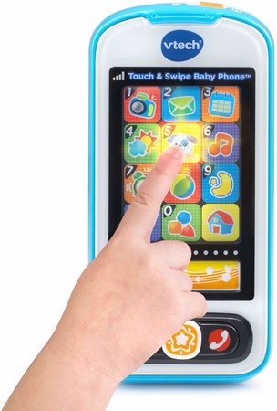 Детский музыкальный развивающий мобильный телефон VTech Touch and Swipe Baby Phone 80-146189 изображение 1