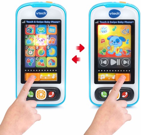 Детский музыкальный развивающий мобильный телефон VTech Touch and Swipe Baby Phone 80-146189 изображение 4