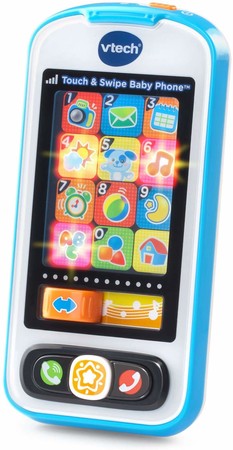 Детский музыкальный развивающий мобильный телефон VTech Touch and Swipe Baby Phone 80-146189 изображение