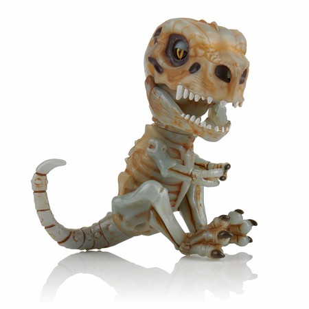 Интерактивный ручной динозавр Костяной скелет Дум Фингерлингс WowWee Untamed Skeleton T-Rex by Fingerlings – Doom (Ash) фото 3