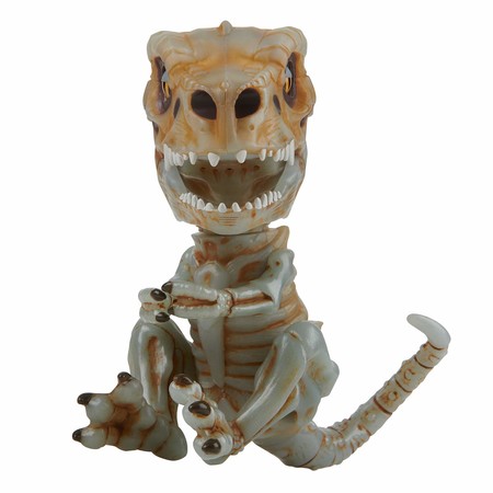 Интерактивный ручной динозавр Костяной скелет Дум Фингерлингс WowWee Untamed Skeleton T-Rex by Fingerlings – Doom (Ash) фото 4