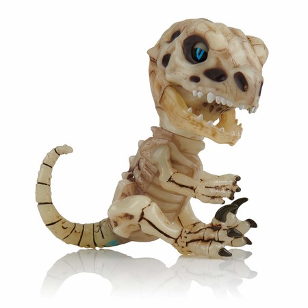 Интерактивный ручной динозавр Костяной скелет Мрак (Песок) Фингерлингс WowWee Untamed Skeleton Raptor by Fingerlings Gloom (Sand) 3982 фото 1