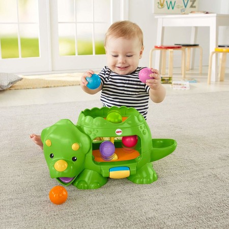 Развивающая игрушка Динозавр с шариками Fisher-Price Double Poppin' Dino DHW03 изображение 7