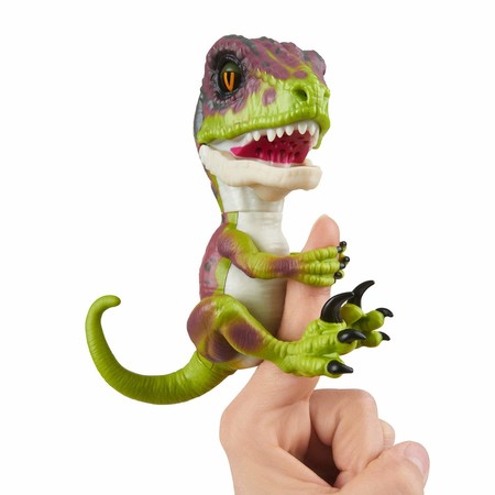Интерактивный ручной динозавр Стелс Фингерлинг Untamed Raptor by Fingerlings - Stealth by WowWee