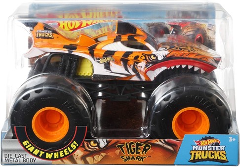 Джип Хот Вилс Тигровая акула Hot Wheels Monster Trucks Tiger Shark изображение  1