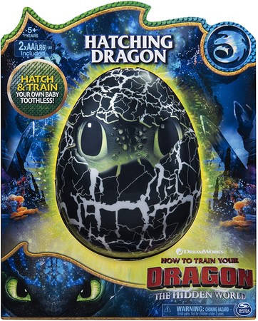 Интерактивный дракон Беззубик в яйце Dreamworks Dragons Hatching Toothless изображение