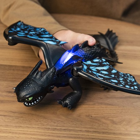 Фигурка Дракон Беззубик со звуковыми и световыми эффектами Dreamworks Dragons Toothless Dragon изображение 1