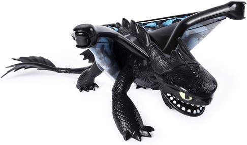 Фигурка Дракон Беззубик со звуковыми и световыми эффектами Dreamworks Dragons Toothless Dragon изображение 4