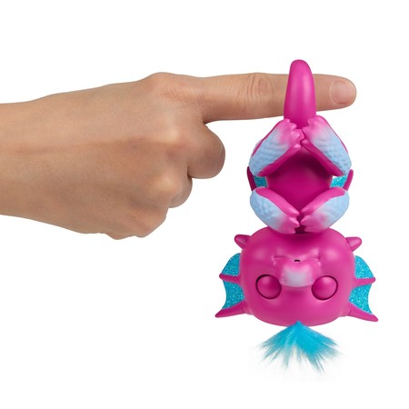 Интерактивный ручной дракон Сенди розовый Фингерлинг Fingerlings Glitter Dragon - Sandy  3583 фото 2