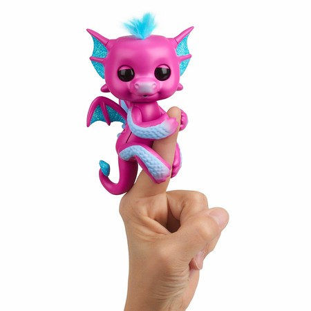 Интерактивный ручной дракон Сенди розовый Фингерлинг Fingerlings Glitter Dragon - Sandy 