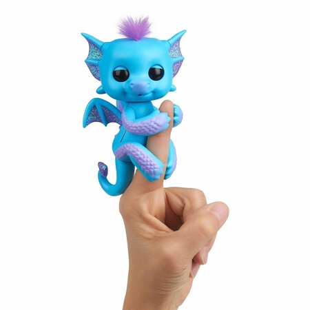 Интерактивный ручной дракон Тара голубой Фингерлинг Fingerlings Glitter Dragon - Tara
