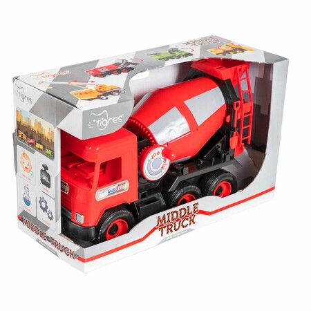 "Multi truck" бетонозмішувач (червоний) Tigres 39489 зображення 1