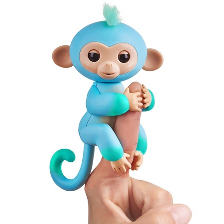 Интерактивная фигурка Fingerlings Обезьянка Чарли голубо-зеленая WowWee Fingerlings 2Tone Monkey - Charlie 