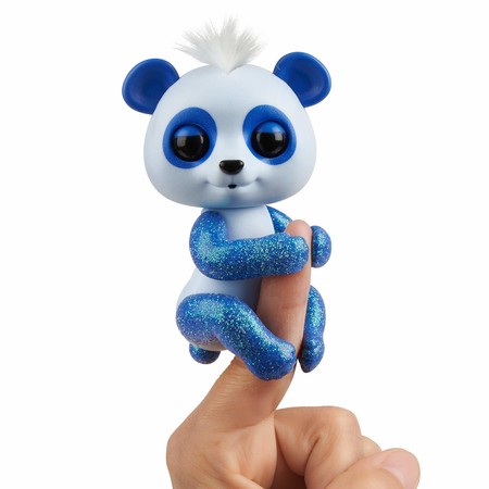 Интерактивная ручная фигурка Fingerlings Панда Арчи синяя 