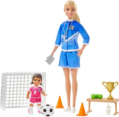 Игровой набор Барби Футбольный тренер Barbie Soccer Coach  GLM47
