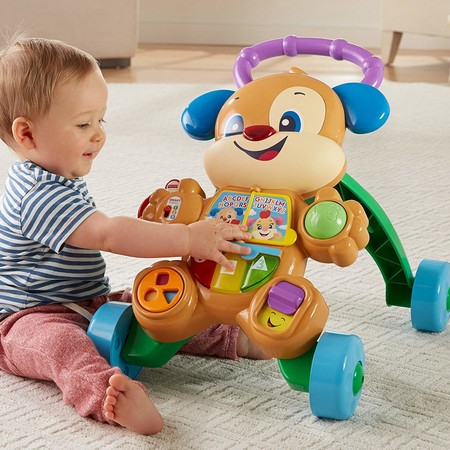 Музыкальные ходунки-толкатель Щенок Fisher Price Laugh & Learn Smart Stages Learn with Puppy Walker фото 4