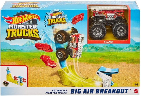 Трек Хот Вилс Большой воздушный прорыв Hot Wheels Monster Trucks Big Air Breakout изображение 4