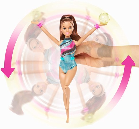 Игоровой набор Барби Тереза гимнастка Barbie Dreamhouse Adventures Teresa Spin 'n Twirl Gymnast Doll  GHK24 изображение 4