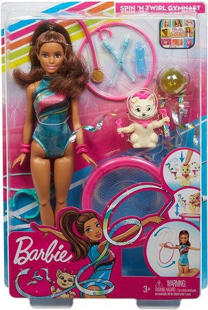Игоровой набор Барби Тереза гимнастка Barbie Dreamhouse Adventures Teresa Spin 'n Twirl Gymnast Doll  GHK24 изображение 5