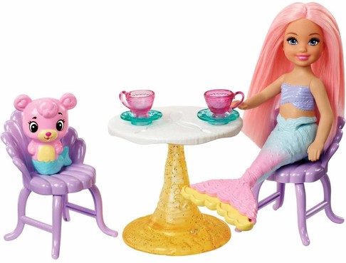 Игровой набор Барби Дримптопия Замок русалочек Челси Barbie Dreamtopia Chelsea Mermaid Doll FXT20 изображение 1