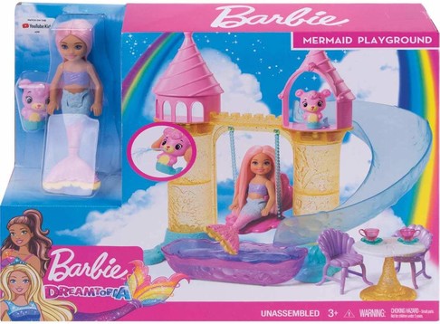 Игровой набор Барби Дримптопия Замок русалочек Челси Barbie Dreamtopia Chelsea Mermaid Doll FXT20 изображение 6