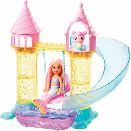 Игровой набор Барби Дримптопия Замок русалочек Челси Barbie Dreamtopia Chelsea Mermaid Doll FXT20 изображение 7