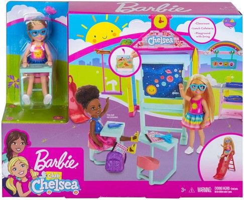 Игровой набор Барби Челси идет в школу Barbie Club Chelsea Doll and School Playset GHV80 изображение 1
