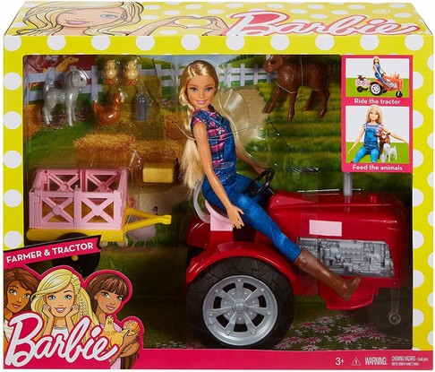 Игровой набор Барби Фермер на тракторе Barbie Tractor Playset FRM18 изображение 2