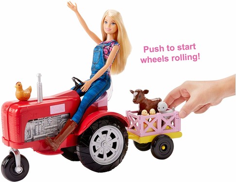Игровой набор Барби Фермер на тракторе Barbie Tractor Playset FRM18 изображение 4