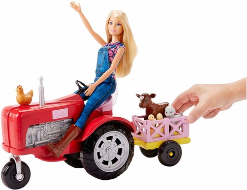 Игровой набор Барби Фермер на тракторе Barbie Tractor Playset FRM18 изображение 8