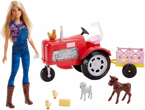 Игровой набор Барби Фермер на тракторе Barbie Tractor Playset FRM18 изображение